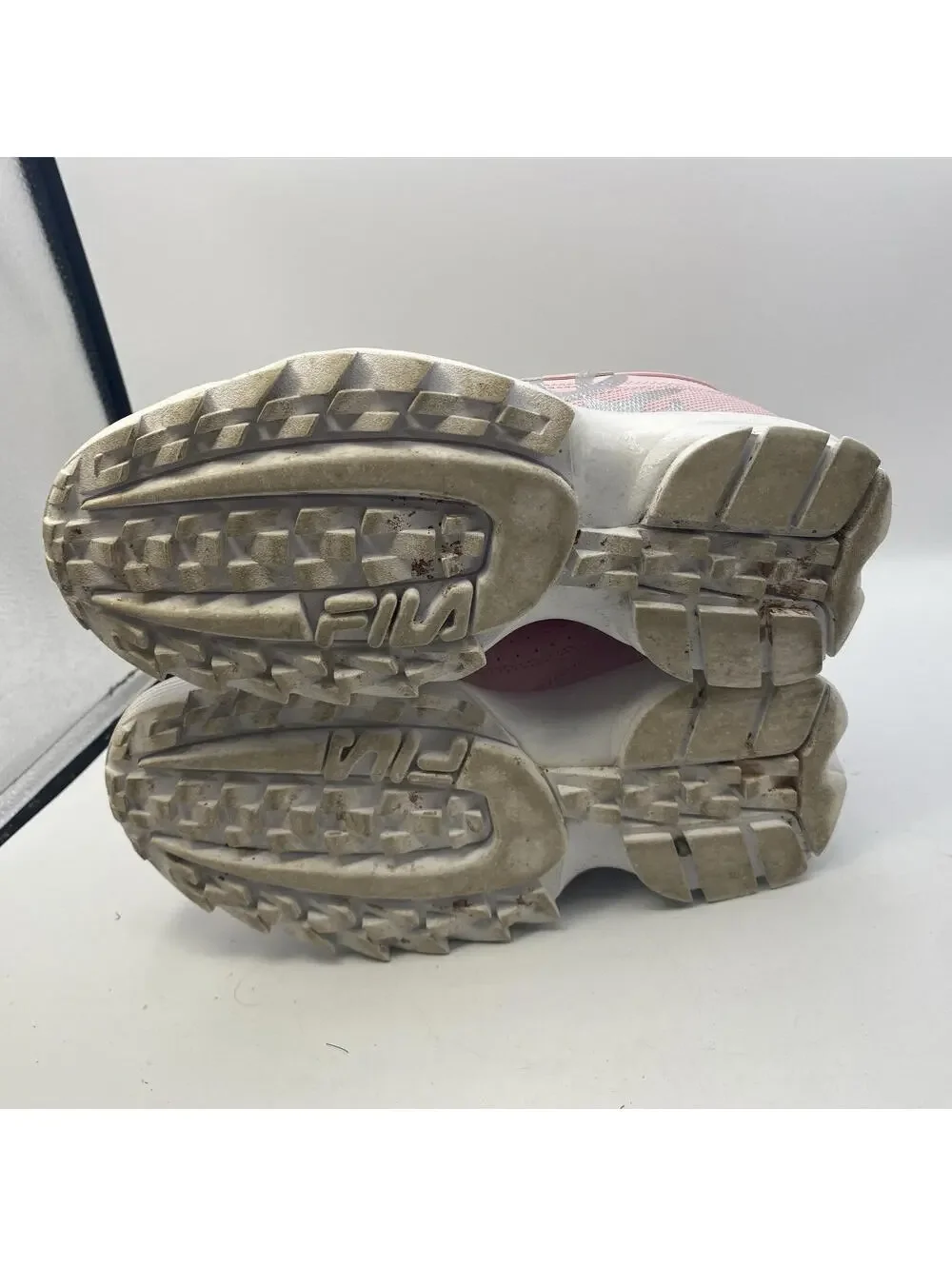 Fila Fila Disruptor II Pink Trainers Shoes UK 5.5 EU38 Girls Sneakers